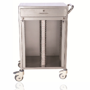 不銹鋼病歷夾車(50格)